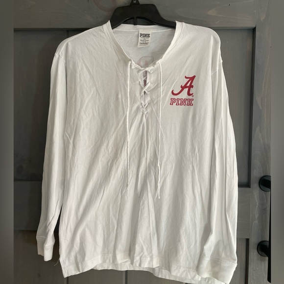 PINK Alabama cotton light weight
Pull over A logo Bama 
Victoria Secret PINK 
SM - Picture 1 of 7